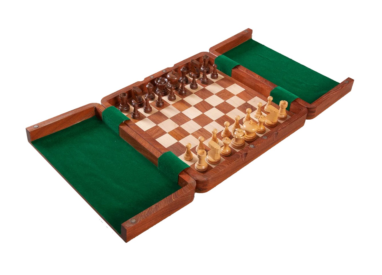 Wooden Magnetic Travel Chess Set